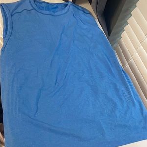 Large blue lulu men’s tank top